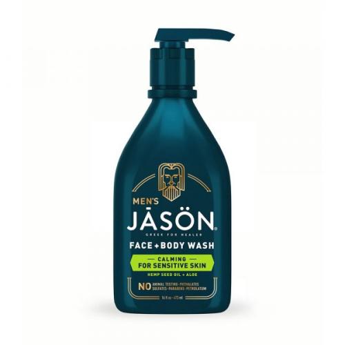 Jason Men's Σαπούνι Προσώπου και Σώματος με Έλαιο Κάνναβης & Αλόη 473 ml