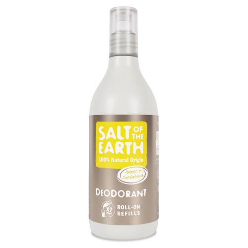 Salt of the Earth Roll On Deodorant Refill Amber & Sandalwood 525ml