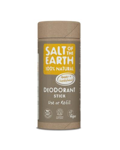 Salt of the Earth Vegan Αποσμητικό Stick Plastic Free Amber & Sandalwood 75g