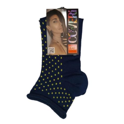 Γυναικεία κάλτσα ημίκοντη χωρίς λάστιχο | 15ASS ΜΠΛΕ ΣΚΟΥΡΟ