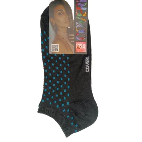 Τερκλίκι κάλτσα Γυναικεία με 'Πουά' σχέδιο | 15ASS ΜΑΥΡΟ-ΜΠΛΕ