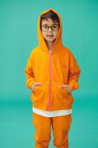 PCP Παιδική Ζακέτα για Αγόρι Έντονο Πορτοκαλί