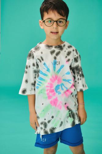 PCP Παιδικό Tie-Dye Μπλουζάκι για Αγόρι Rave Μαύρο