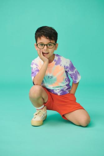 PCP Παιδικό Tie-Dye Μπλουζάκι για Αγόρι Rave Μωβ