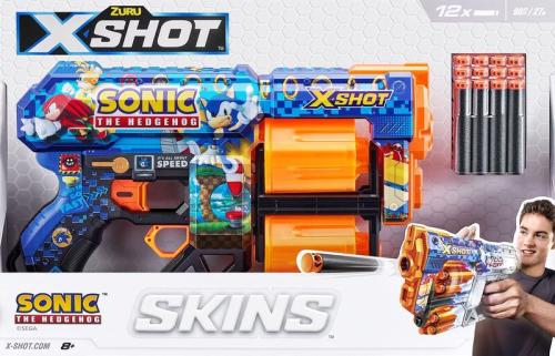 Zuru X-Shot Skins Dread 12 Darts Sonic (36583)