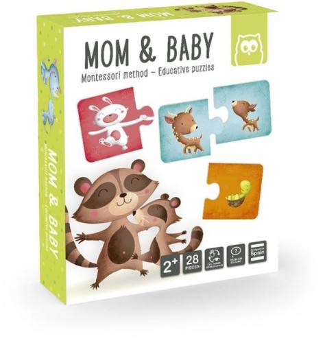 Eurekakids P&M Πάζλ Ζωάκια Μαμάδες & Μικρά-Montessori (483019)