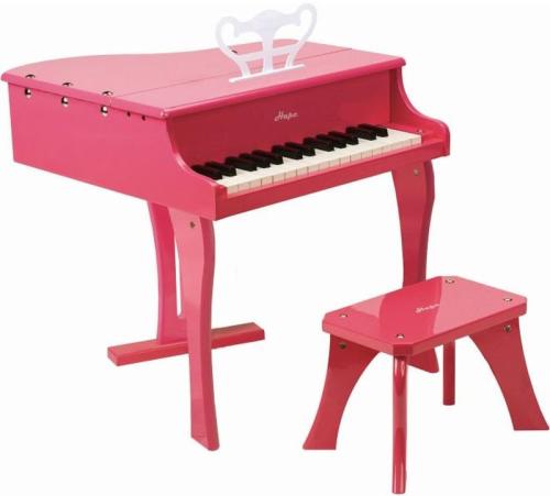 Hape Early Melodies Ξύλινο Πιάνο 30 Κλειδιά-Pink (E0319A)