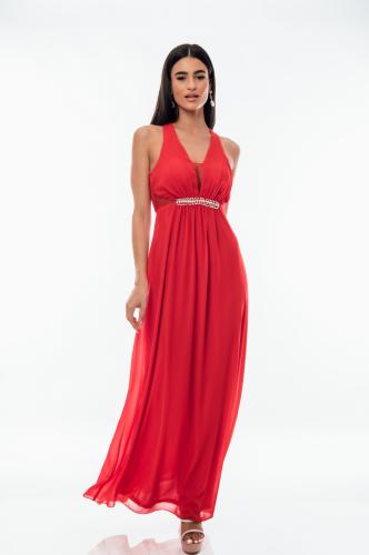 Φόρεμα αμπιγιέ εξώπλατο- 8389
