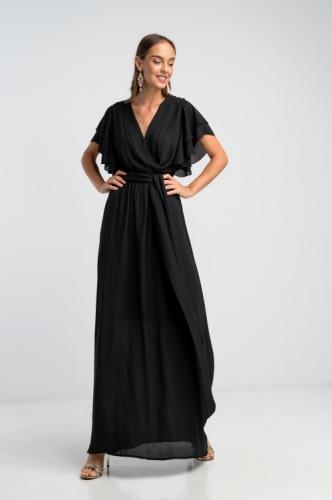Φόρεμα μάξι κρουαζέ με ζωνάκι-2285