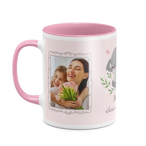 Home Mom - Κούπα Ροζ Απλή
