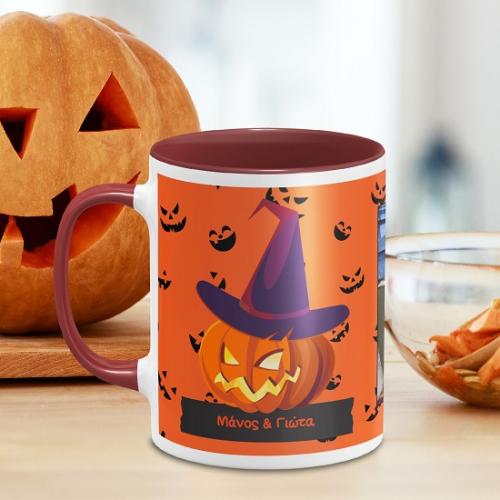Pumpkin Halloween - Κούπα Marron Απλή