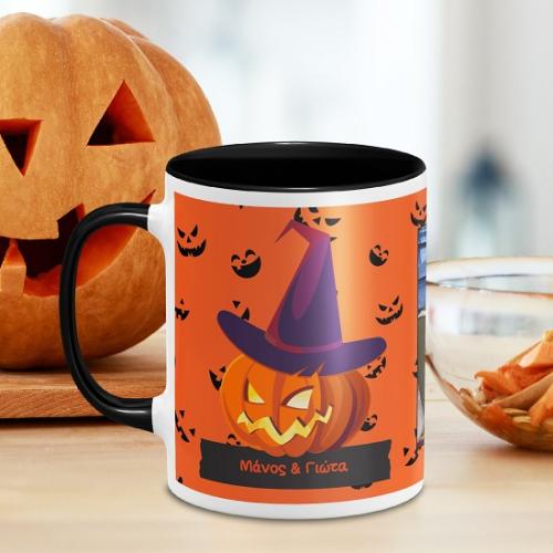 Pumpkin Halloween - Κούπα Μαύρο Απλή