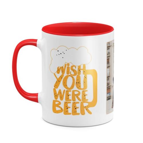 Wish You Were Beer! - Κούπα Κόκκινο Απλή