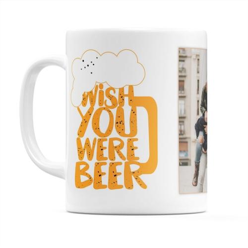 Wish You Were Beer! - Κούπα Λευκό Απλή