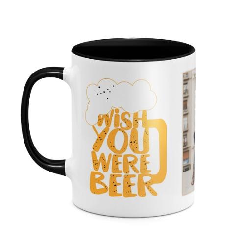 Wish You Were Beer! - Κούπα Μαύρο Απλή