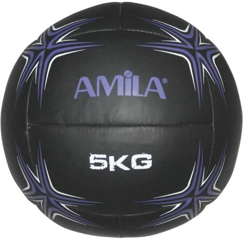 AMILA WALL BALL 5KG 94601 Μαύρο
