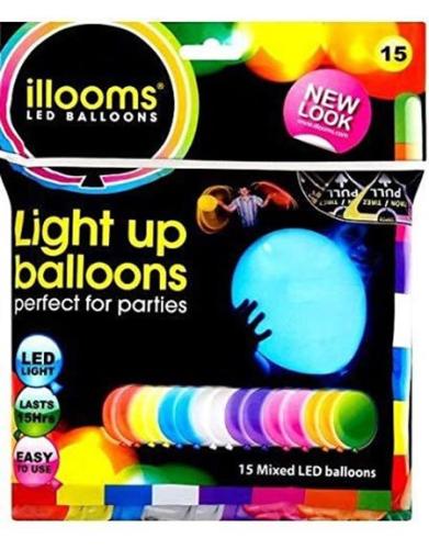Giochi Preziosi Μπαλονια ILLOOMS Με Led Φωτισμο Mixed 15τμχ - LLM15000