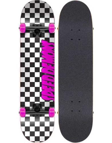 Αθλοπαιδιά Τροχοσανίδα Skateboard Speed Demons Checkers Μαύρο/Ροζ - 65.020205100F775