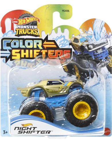 Mattel Hot Wheels Οχημα Monster Trucks Color Shifters Night Shifter - HNW06