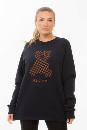 Γυναικεία φούτερ μπλούζα Harpy με λαιμόκοψη και στάμπα “Harpy Bear” (Μπλε)