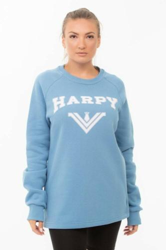 Γυναικεία φούτερ μπλούζα Harpy με λαιμόκοψη και στάμπα “Harpy Eagle” (Γαλάζιο)