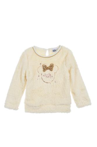 Παιδική Fluffy μπλούζα Minnie Mouse (Cream)