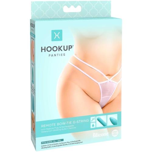 Hook Up Panties - Remote Bow-tie G-string X-2xl
