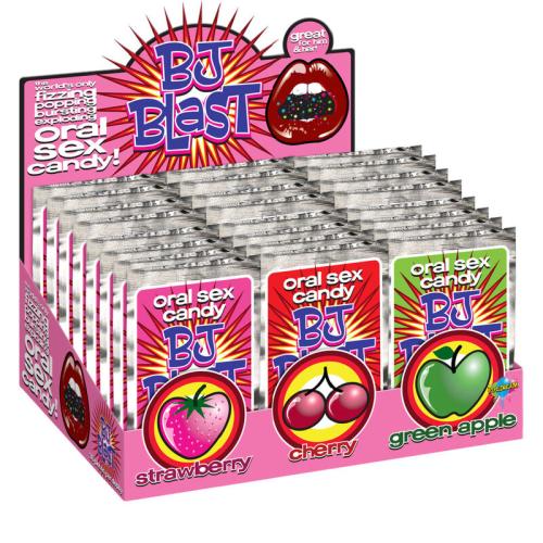 Pipedreams - Bj Blast Strawberry / Cherry And Green Apple - Display - 36 Pc