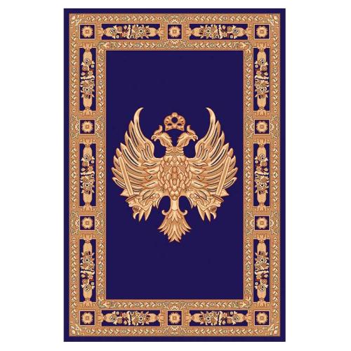 Χαλί εκκλησιαστικό Isexan Atlantis Orthodoxia 1000 μπλε (blue) - Ρώσικος αετός (ανοιχτά φτερά)