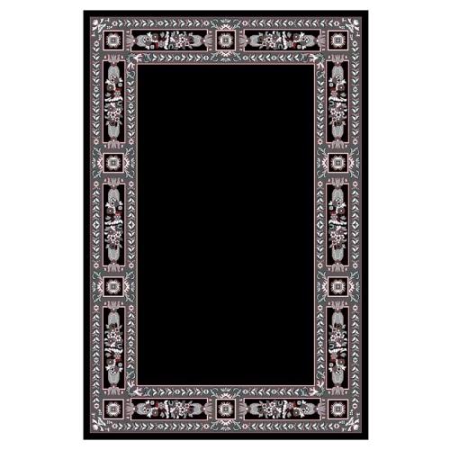 Χαλί εκκλησιαστικό Isexan Atlantis Orthodoxia 2000 μαύρο (black) - Χωρίς αετό (μόνο μπορντούρα)
