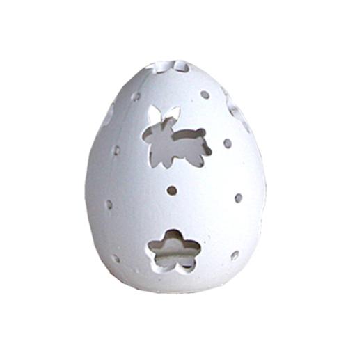 Διακοσμητικό Αυγό Κεραμικό Λευκό Art et Lumiere 10603 10cm X 13cm