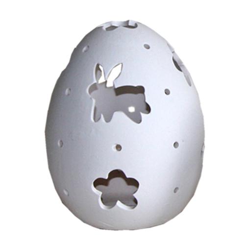 Διακοσμητικό Αυγό Κεραμικό Λευκό Art et Lumiere 10607 14cm X 18cm