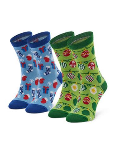 Σετ ψηλές κάλτσες παιδικές 2 τεμαχίων Rainbow Socks