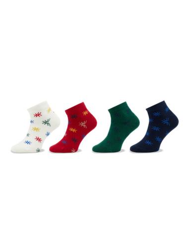 Σετ κοντές κάλτσες παιδικές 4 τεμαχίων United Colors Of Benetton