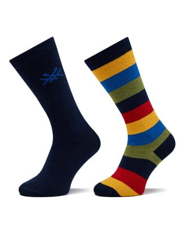 Σετ 2 ζευγάρια ψηλές κάλτσες unisex United Colors Of Benetton