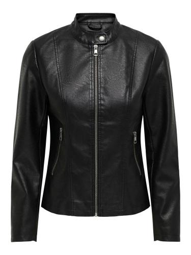FAUX LEATHER JACKET NEW MELISA BLACK ONLY