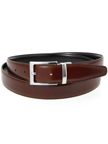 LEATHER ABOUT REVERSIBLE BELT BLACK BROWN ABOUT