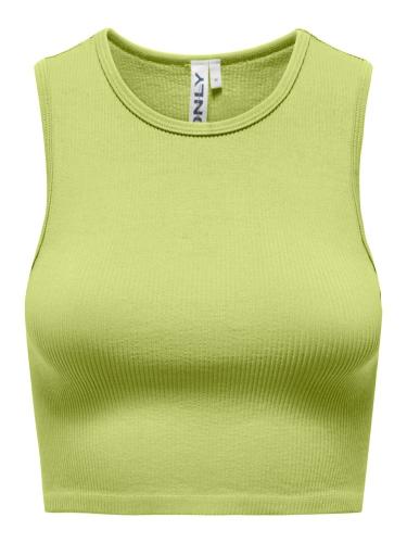 RIB CROP TANK-TOP ONLY GWEN S/L CELERY GREEN ONLY