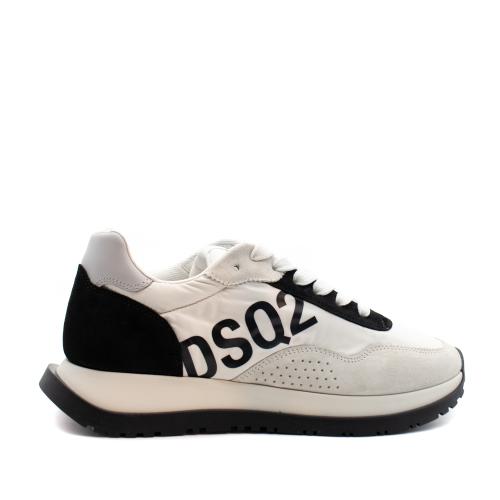 Ανδρικά Δερμάτινα Running Sneakers Λευκά Dsquared2 S23SNM027001601681-M072