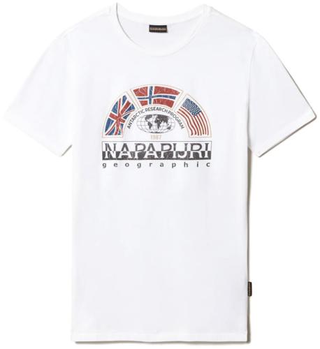 Ανδρικό S-Turin T-shirt Λευκό Napapijri NP0A4G34-0021