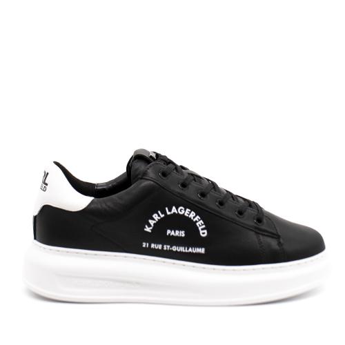 Ανδρικά Δερμάτινα Maison Karl Sneakers Μαύρα Karl Lagerfeld KL52538-000 BLACK