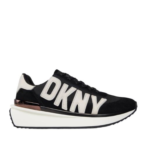 Γυναικεία Δερμάτινα Arlan Sneakers Μαύρα DKNY K3305119-BLK
