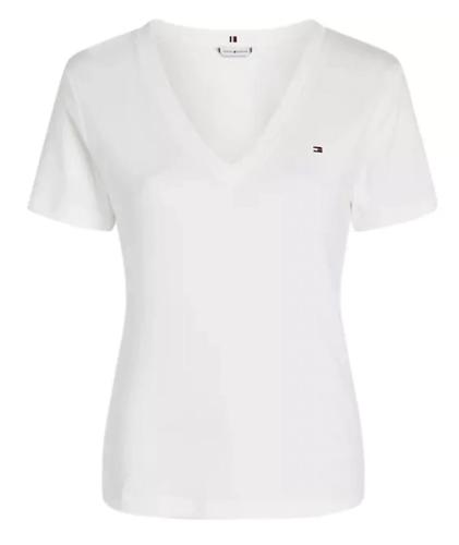 Γυναικείο Slim T-shirt Λευκό Tommy Hilfiger WW0WW40584-YBL