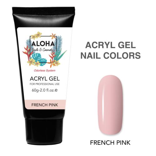 Aloha Acryl Gel UV/LED 60 gr - French Pink (Ροζ βάση γαλλικού)