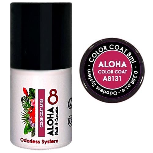 Ημιμόνιμο βερνίκι Aloha 8ml - Color Coat A8131 / Χρώμα: Carmine Pink (Ροζ magenta Παστέλ)