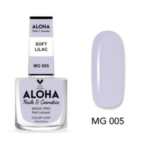 Βερνίκι Νυχιών 10 ημερών με Gel Effect Χωρίς Λάμπα Magic Pro Nail Lacquer 15ml – MG 005 / ALOHA Nails & Cosmetics