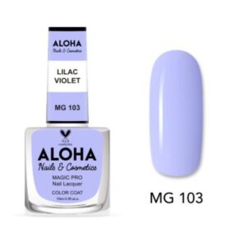 Βερνίκι Νυχιών 10 ημερών με Gel Effect Χωρίς Λάμπα Magic Pro Nail Lacquer 15ml – MG 103 / ALOHA Nails & Cosmetics