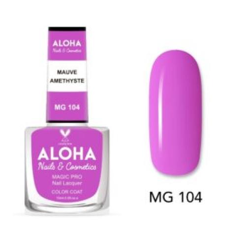 Βερνίκι Νυχιών 10 ημερών με Gel Effect Χωρίς Λάμπα Magic Pro Nail Lacquer 15ml – MG 104 / ALOHA Nails & Cosmetics