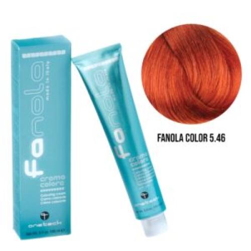 Επαγγελματική Βαφή Μαλλιών – 100ml / Fanola Color 5.46 – Καστανό Ανοιχτό Χάλκινο Κόκκινο