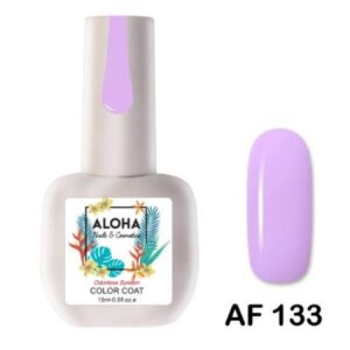 Ημιμόνιμο βερνίκι ALOHA 15ml – AF 133 / Χρώμα: Απαλό μωβ-ροζ (Taffy Pink)